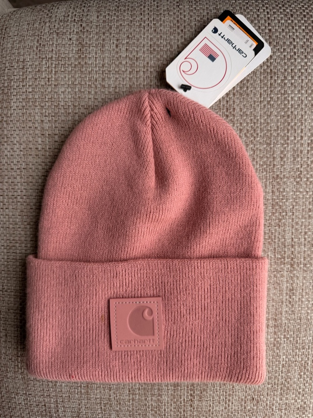 Carhartt Womens Pink Acrylic Cuffed Beanie